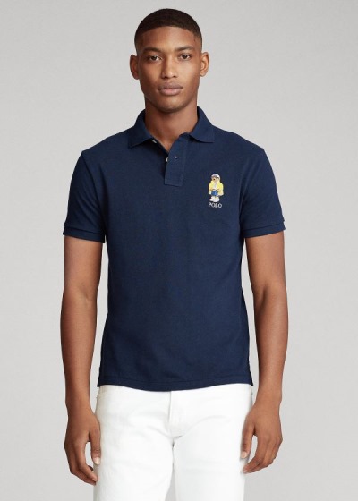 Men's Polo Ralph Lauren Custom Slim CP-93 Bear Polos | 593478JVF